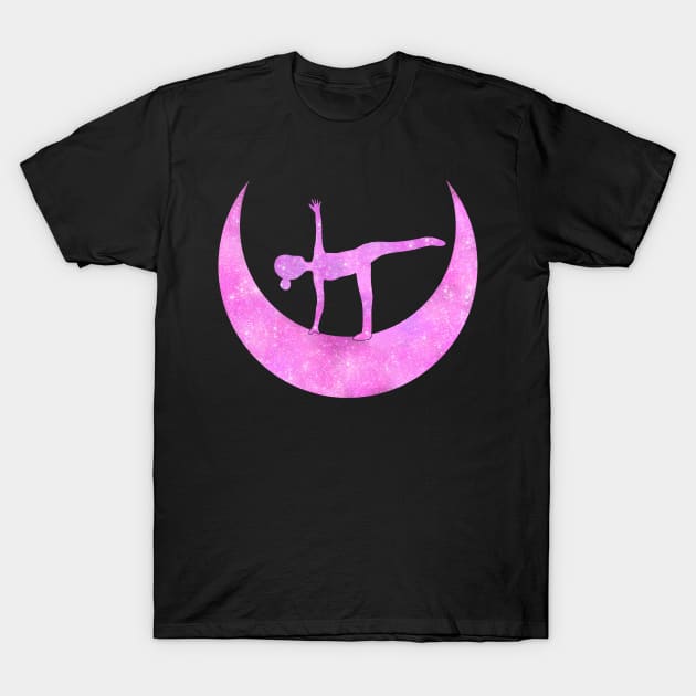 Half Moon Yoga Pose T-Shirt by RocksNMills